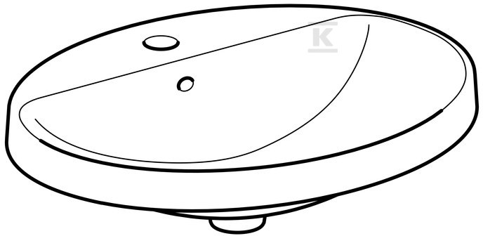 Variform Umywalka wpuszczana w blat, - 500.724.00.2