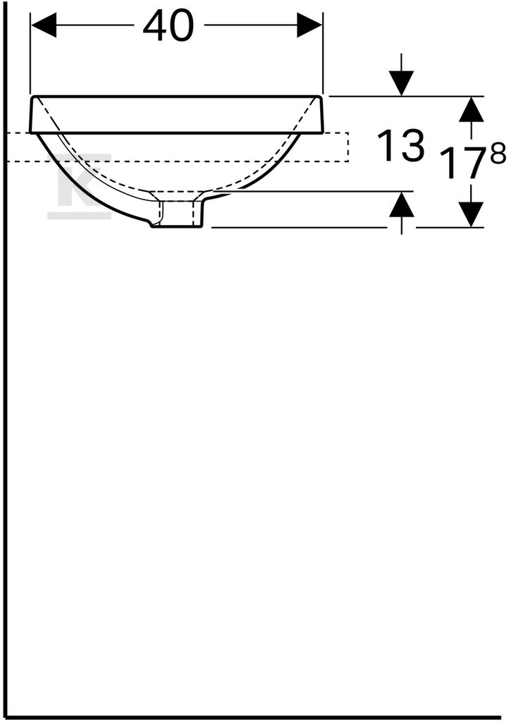 Variform Umywalka wpuszczana w blat, - 500.738.01.2