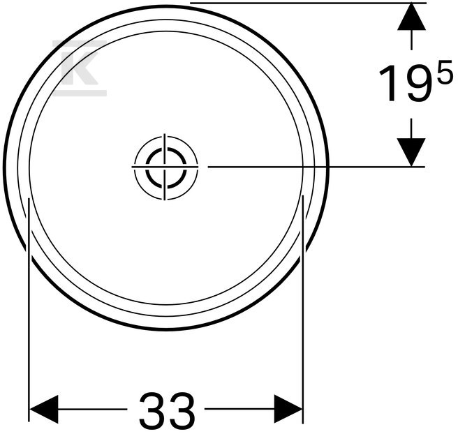 Variform Umywalka podblatowa, okrągła, - 500.746.00.2