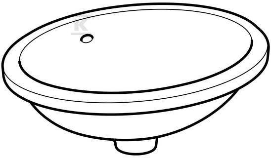 Variform Umywalka podblatowa, owalna, - 500.748.00.2