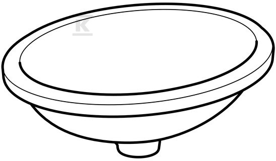 Variform Umywalka podblatowa, owalna, - 500.750.00.2