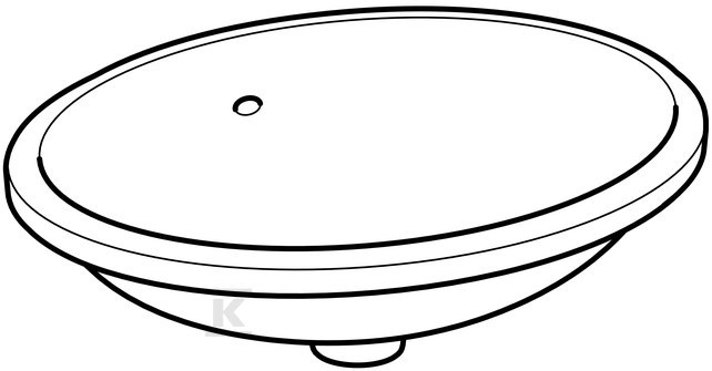 Variform Umywalka podblatowa, owalna, - 500.752.00.2