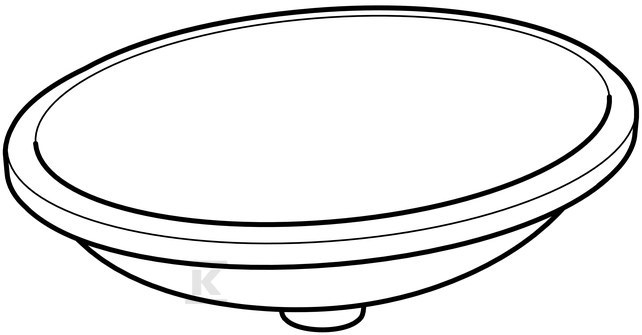 Variform Umywalka podblatowa, owalna, - 500.754.00.2