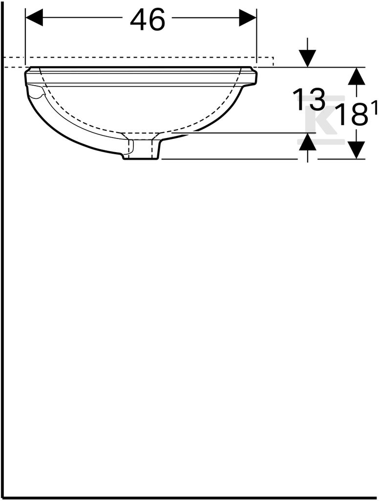 Variform Umywalka podblatowa, - 500.756.00.2