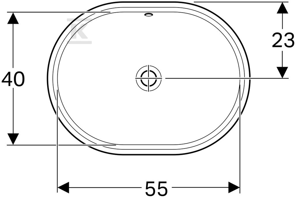 Variform Umywalka podblatowa, - 500.756.01.2