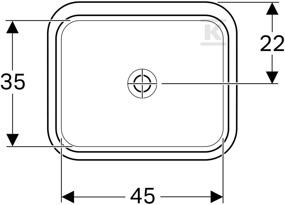 Variform Umywalka podblatowa, - 500.762.00.2