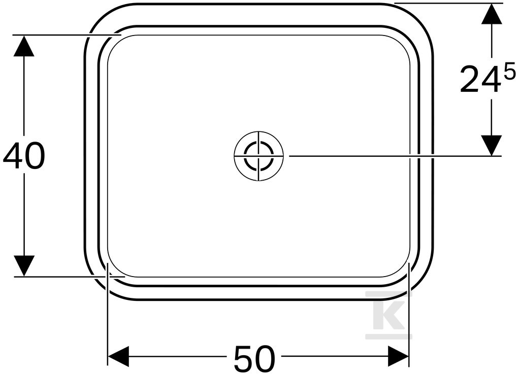 Variform Umywalka podblatowa, - 500.766.01.2