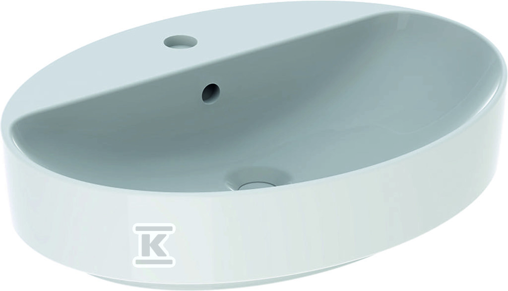 Variform countertop washbasin, oval, - 500.772.01.2