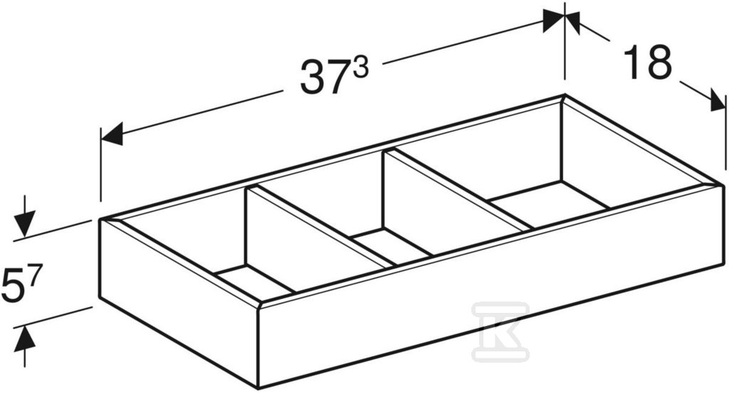 Variformni umetak za fioke, pregrada u - 501.156.00.1