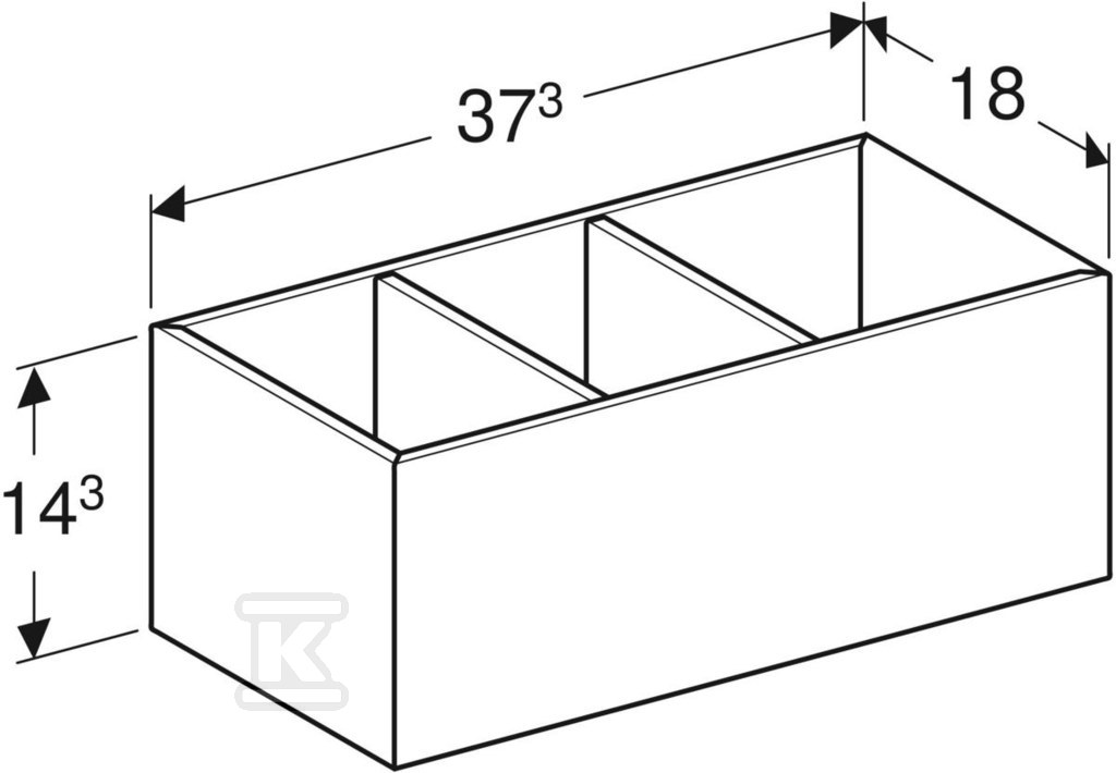 Variformni umetak za fioke, pregrada u - 501.157.00.1