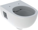 Selnova wall-hung toilet bowl, funnel, B36 cm, H33 cm, T53 cm, partially hidden fixings, Rimfree