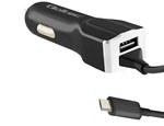 Car charger 12-24V 17W 5V 3.4A USB + Micro USB cable