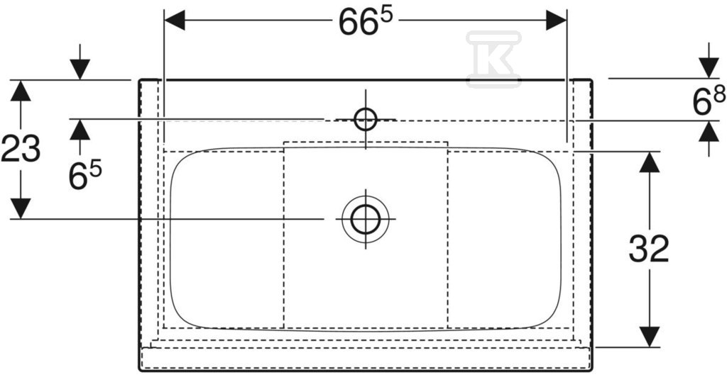 Zestaw: umywalka meblowa iCon slim z - 502.336.JH.1