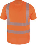 T-shirt HI-VI (fluo) pomarańczowy M