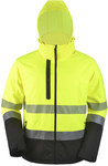 Kurtka softshell PROF HI-VI (fluo) żółta M