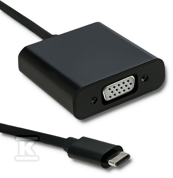 Adapter USB 3.1 typ C męski/VGA żeński - 50376