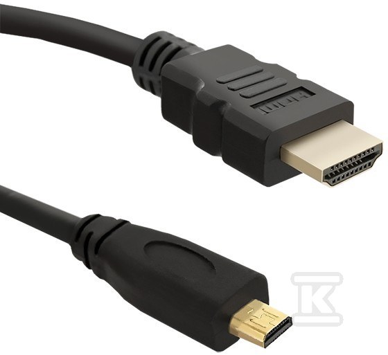 HDMI cable A male Micro HDMI D male 2m - 50400