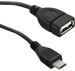 USB OTG 2.0 cable A female Micro USB B male 0.2m