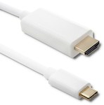 DisplayPort Alternate mode USB 3.1 type C male HDMI A male 4Kx2K 1m