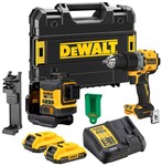 Zestaw Combo 18V XR: wiertarko-wkrętarka udarowa DCD709, laser 3x360° DCE089, 2 akumulatory 2.0Ah, ładowarka, kufer TSTAK II DCK2095D2T-QW