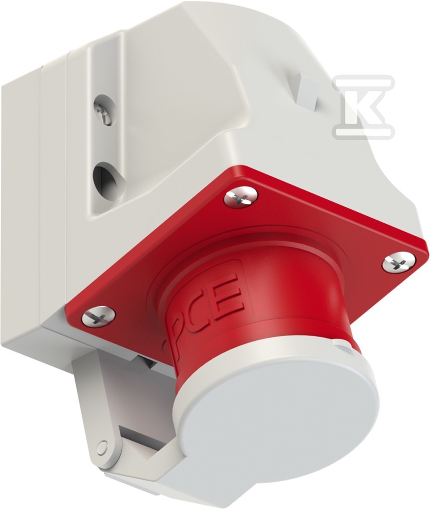 Fișă receptor (fixă) 16A 3P+Z 400V cu - 514-6D