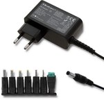 Universal power adapter 12V 2.5A 30W 7 plugs + power cord