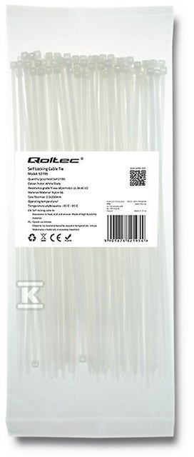 Páska na káble 2,5 x 200 mm Nylon UV - 52195