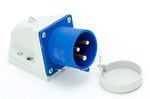 Wtyczka odbiornikowa (stała) 32A 2P+Z 230V z zatyczką IP44