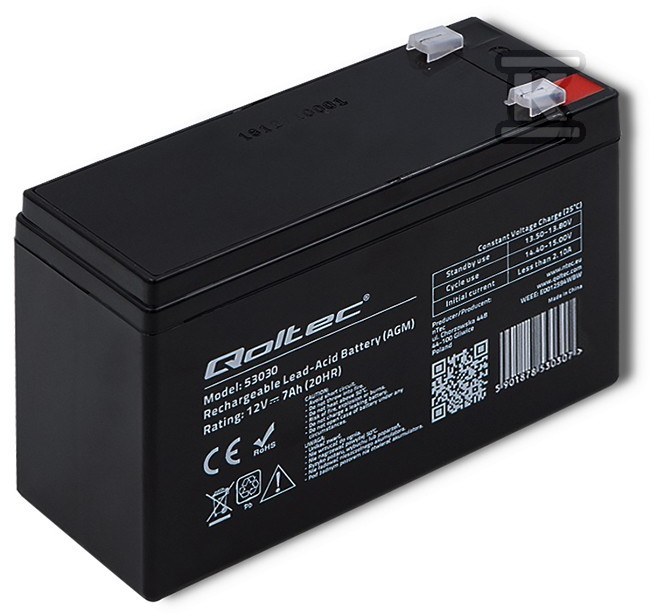 AGM-Batterie 12V 7Ah max. 105A - 53030