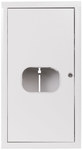 Flush-mounted switchgear with space for a meter and 12 S type protections. RL-12 with glass and IP31 lock