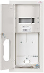 RL-1F6 ZSZ flush-mounted counter switchgear with a window and a lock. space for a 1-phase meter and 6 S type protections. IP31