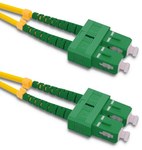 Fiber Optic Patch Cord SC/APC - SC/APC Singlemode 9/125 G652D Duplex 0.5m