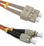 Fiber Optic Patch Cord SC/UPC - FC/UPC Multimode 50/125 OM2 Duplex 1m