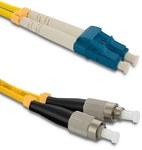 Fiber Optic Patch Cord LC/UPC - FC/UPC Singlemode 9/125 G652D Duplex 1m