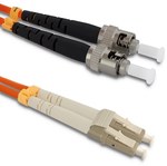 Fiber Optic Patch Cord LC/UPC - ST/UPC Multimode 50/125 OM2 Duplex 2m