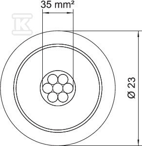 Tipul cablului de împământare izolat - 5408002