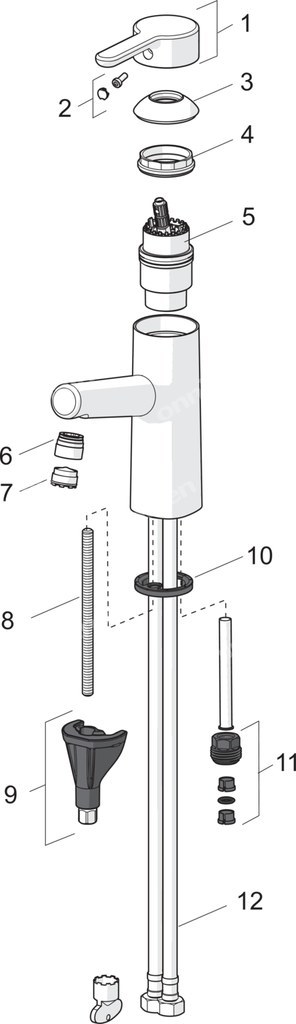 Bateria umywalkowa Oras Inspera, ze - 3012F