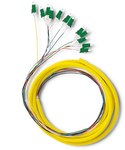 12 x Pigtail Fiber Optic LC/APC Singlemode G652D 2m