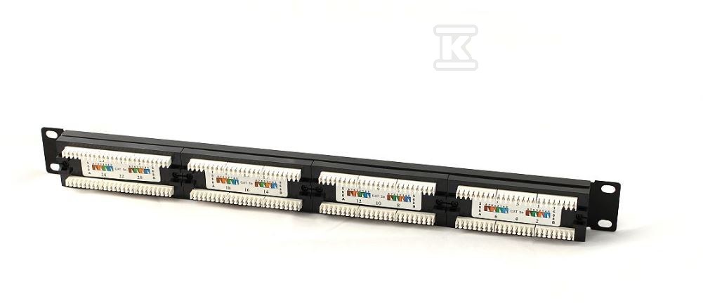 Patch-panel 19" 24x RJ45 U/UTP kat. 5e - DN-91524U-1