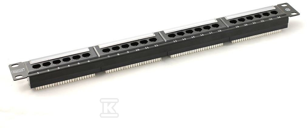 Patch-panel 19" 24x RJ45 U/UTP kat. 5e - DN-91524U-1