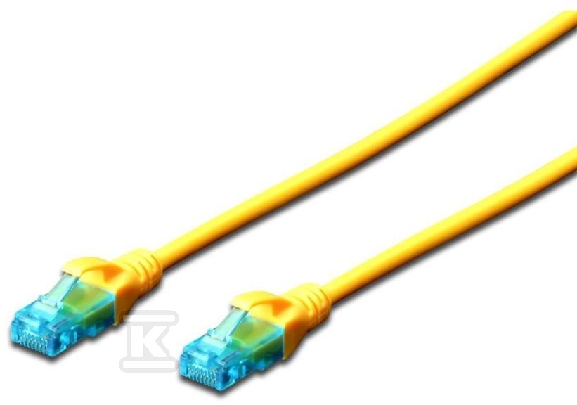 Patch cord RJ45/RJ45 U/UTP cat.5e - DK-1512-005/Y