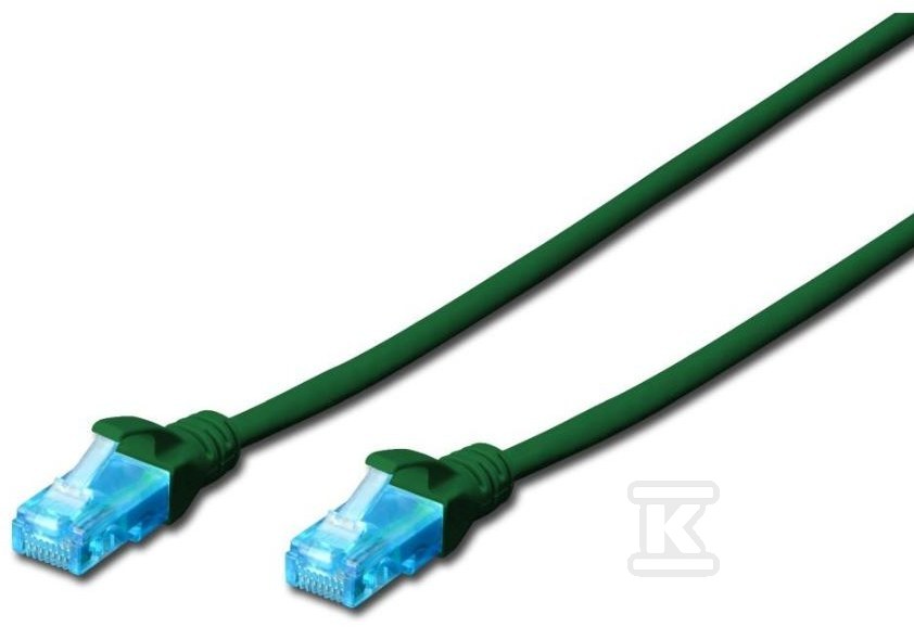 Patch cord RJ45/RJ45 U/UTP cat.5e green - DK-1512-030/G