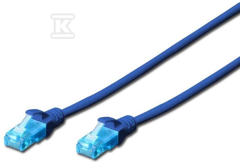 Patch cord RJ45/RJ45 U/UTP cat.5e blue - DK-1512-005/B