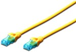 Патч-корд RJ45/RJ45 U/UTP кат.5e жовтий 3м