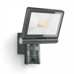 Naświetlacz LED Steinel XLED Cam1 z kamerą i czujnikiem ruchu 21W 3000K 2200lm zasięg 10m, zakres 180°, IP44, czarny