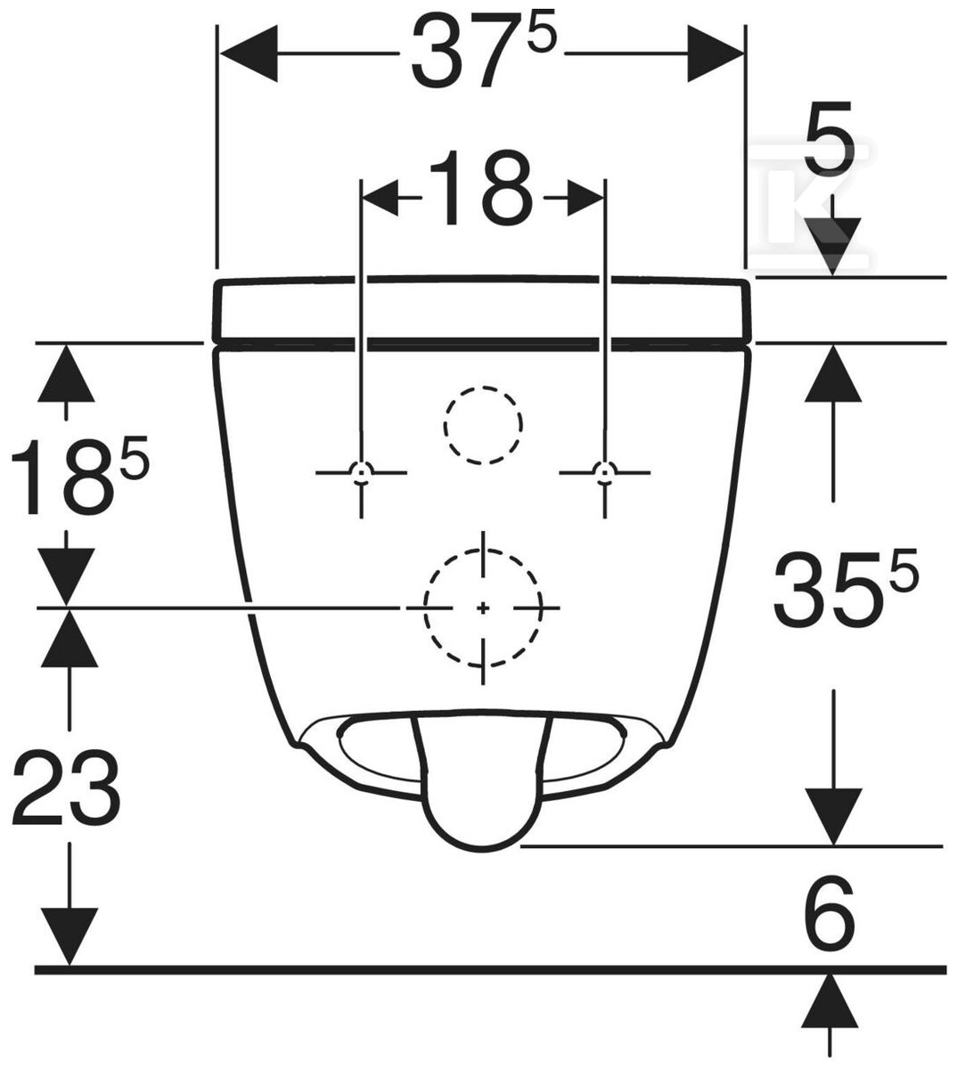 AquaClean Alba toilet device with - 146.350.01.1