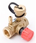 Manual balancing valve expandable to the automatic version USV-I, size DN 25