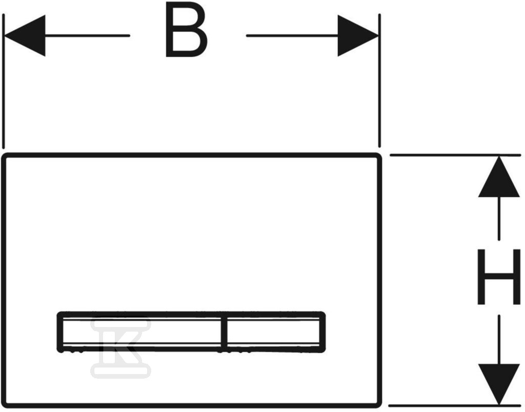Przycisk uruchamiający Geberit Sigma50, - 115.672.QF.2