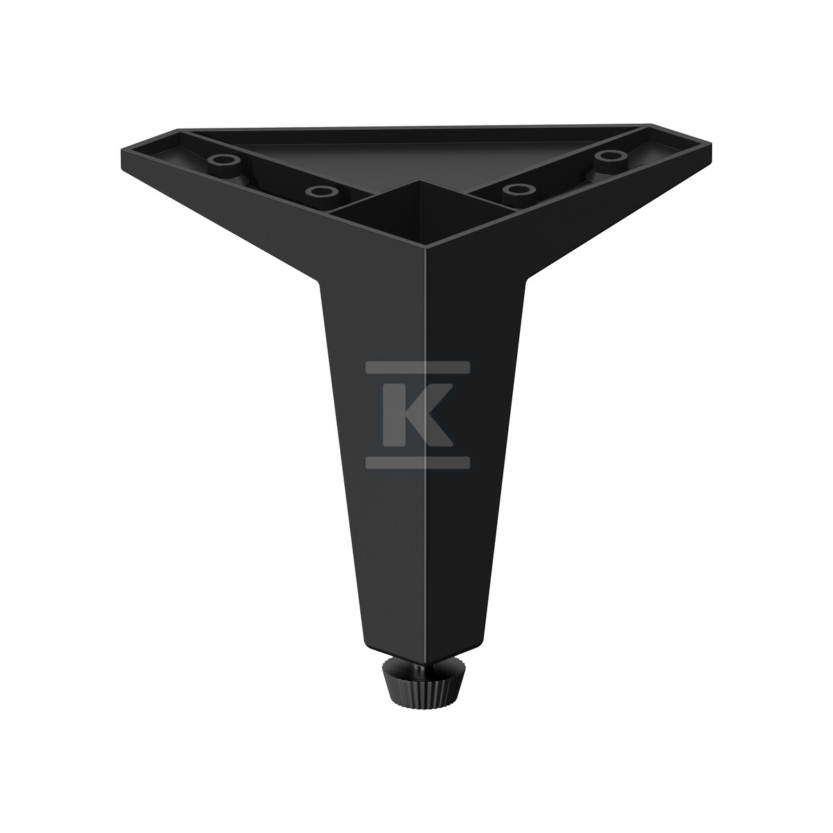 Noga meblowa ovida czarny mat 1 sztuka - S1061-002