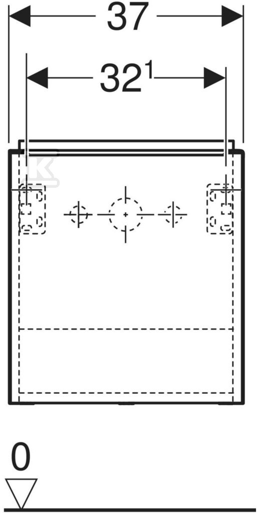 Szafka pod umywalkę kompaktową iCon z - 502.301.JR.1